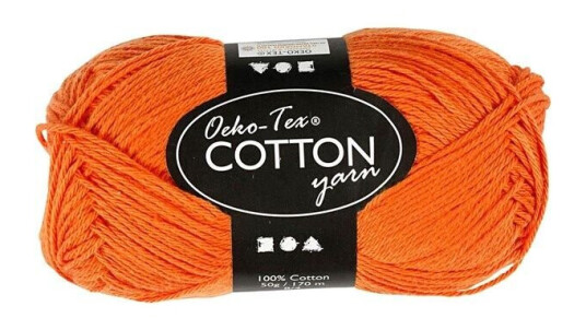 Creativ Company Cotton yarn Orange 50gr 170m