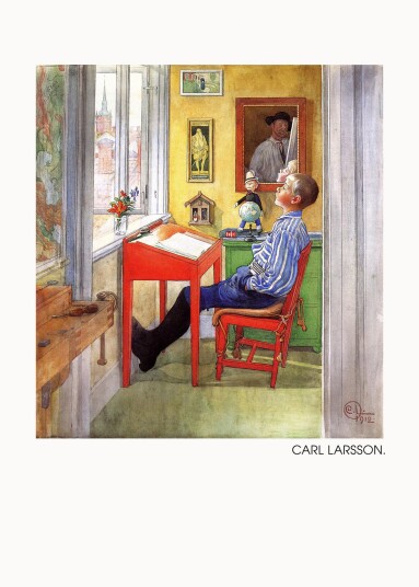 Plakat Carl Larsson / Lesende gutt Plakat Carl Larsson / Lesende gutt