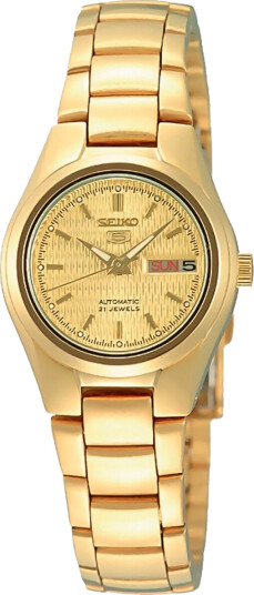 Seiko 5 Ladies Automatic SYMC18K1 Dame 24 mm Analog Automatisk Hardlex Crystal Mineralglass Seiko 5 Ladies Automatic SYMC18K1 Dame 24 mm Analog Automatisk Hardlex Crystal Mineralglass