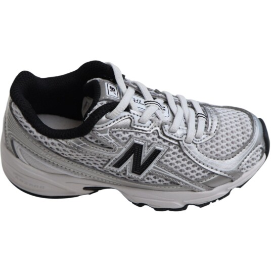 New Balance Silver Metallic 740 Kids Bungee Lace Sneakers 28 New Balance Silver Metallic 740 Kids Bungee Lace Sneakers 28
