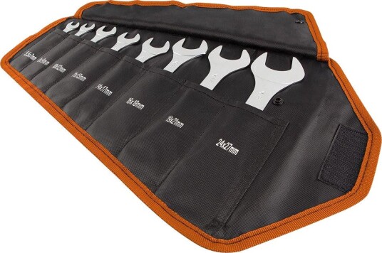 NEO Tools Ringgaffelnøkkelsett 09-860 Dobbelt 5,5-27mm 8 Deler