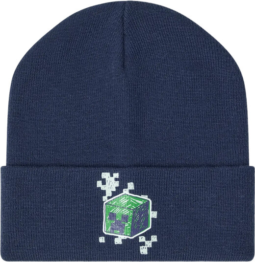 Lindex Minecraft Beanie - Navy - 5-7