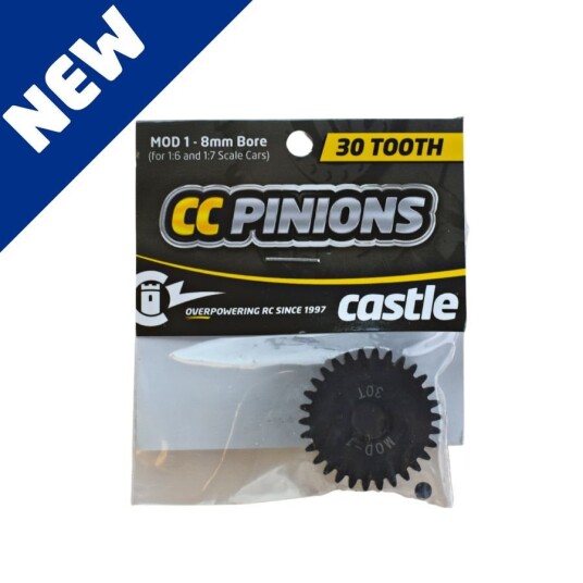 Castle Creation 010 0065 30 Steel Pinion 30T MOD 1 8mm Bore
