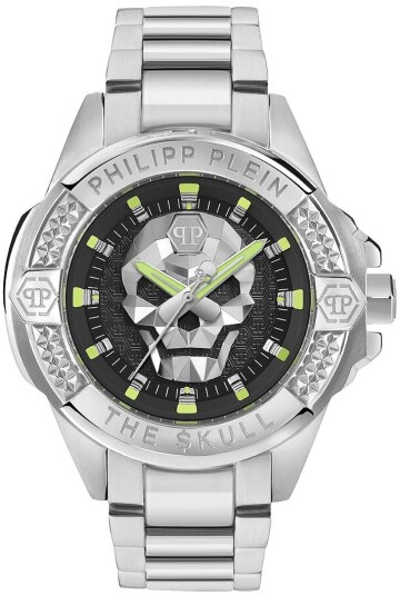Philipp Plein Herreklokke PWAAA2725 The Skull Sort/Stål Ø44 mm