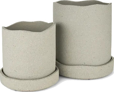 Ferm Living Uneru Pot Grå
