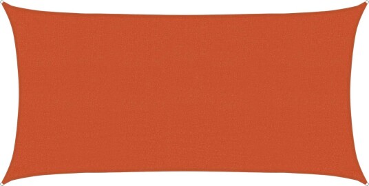 vidaXL Solseil Oransje 2 x 6 m HDPE
