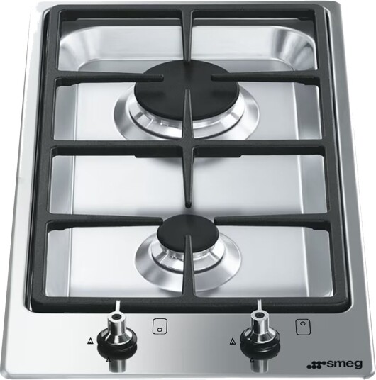 Smeg Gassplatetopp Classic 31 cm med 2 Kokesoner og Automatisk Tenning Smeg Gassplatetopp Classic 31 cm med 2 Kokesoner og Automatisk Tenning