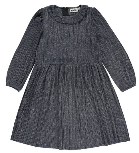 Molo Kjole Plissert Coralia Navy Sky 11 12 år 146 152 Kjole Blå