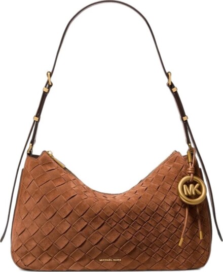 Michael Kors Nolita Brun Skinnveske med Justerbar Stropp