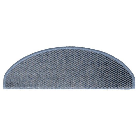  Selvklebende trappematter sisal 30 stk 65x21x4 cm blå 8721288459930