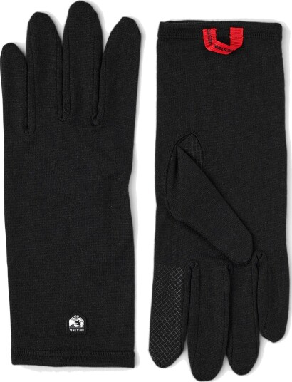Hestra Merino Wool Liner Long 5 finger Black 8 Hestra Merino Wool Liner Long 5 finger Black 8
