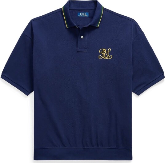 Polo Ralph Lauren Relaxed Fit Crest Mesh Polo Shirt NEWPORT NAVY M