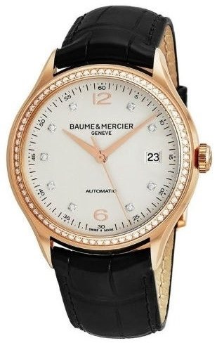 Baume & Mercier Herreklokke M0A10194 Clifton Sølvfarget/Lær