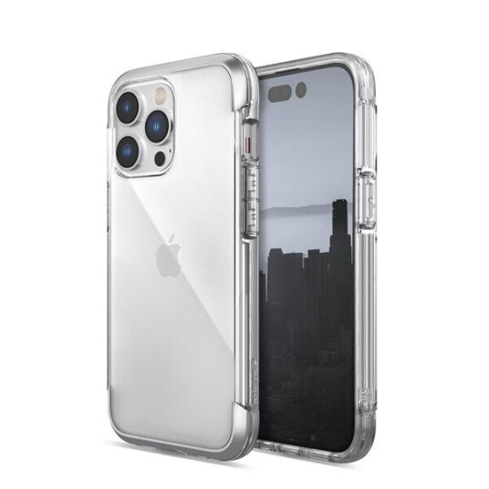 Raptic X-Doria Air Case Iphone 14 Pro-Deksel, Pansret Deksel, Sølv