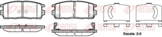 Bremseklosser REMSA 1260.12 Bremseklosser REMSA 1260.12