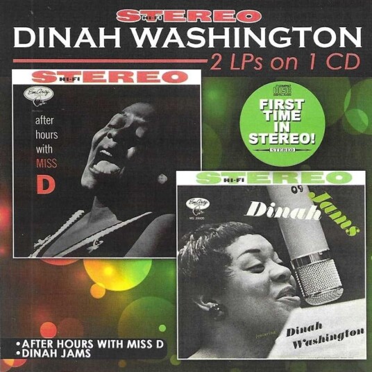 Dinah Washington After Hours With Miss D / Dinah Jams CD