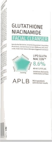 APLB Glutathione Niacinamide Facial Cleanser 80ml APLB Glutathione Niacinamide Facial Cleanser 80ml
