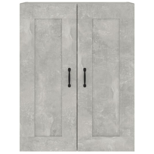 vidaXL Hengende veggskap betonggrå 69,5x32,5x90 cm