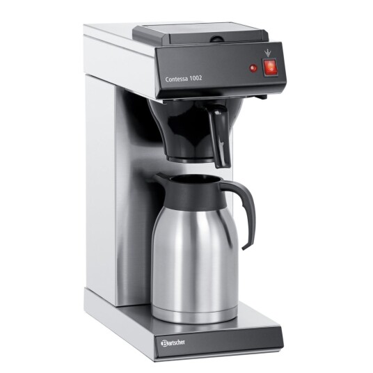 Bartscher Kaffetrakter Contessa 1002; 2l, 21.5x52x39 cm (BxHxD); Svart/Sølvfarge