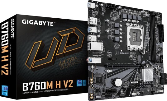 Gigabyte B760M H V2 Micro ATX Hovedkort med LGA1700 Sokkel Gigabyte B760M H V2 Micro ATX Hovedkort med LGA1700 Sokkel