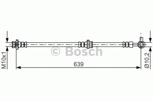 Bremseslange BOSCH 1 987 481 697
