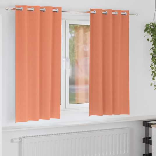 Gardiner med gardiner 2 pcs Terrakotta Polyester