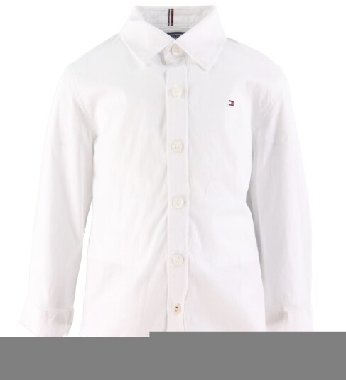 Tommy Hilfiger Solid Stretch Poplin Shirt L/S - White - 104