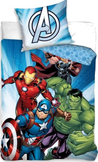 Marvel Avengers Sengetøy 150 X 210 Cm   100 Prosent Bomull