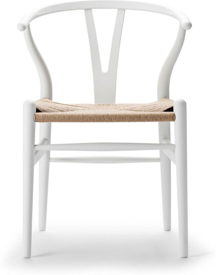 Carl Hansen - Ch24 Y-Stolen Soft Edition White Spisestoler Hans J. Wegner