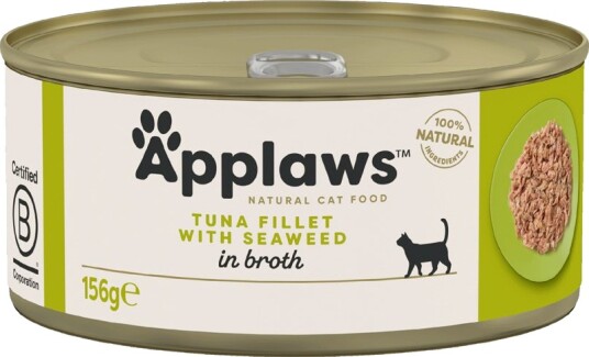 Applaws I Buljong Tunfiskfilet & Sjøtang 24 X 156 G Applaws I Buljong Tunfiskfilet & Sjøtang 24 X 156 G
