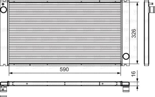 VALEO 735481 Radiator motorkjøling