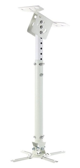 Art P-107W Brakett For Projektor Metall Pulverbelagt Hvitt Takmonterbar