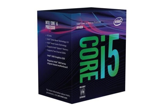 Intel Core i5-8400 2.8GHz-4.0GHz 9MB LGA1151 V2, 65W, Boxed med kjøler Intel Core i5-8400 2.8GHz-4.0GHz 9MB LGA1151 V2, 65W, Boxed med kjøler