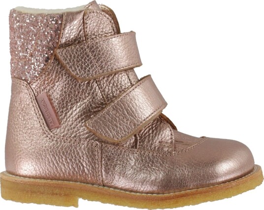 Angulus Vintersko Tex Rose Kobber/Rose Glitter Angulus 32 Vinterstøvler Beige Rosa