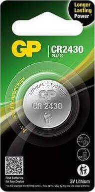 GP Lithium Coin Cell CR2430 1-pk