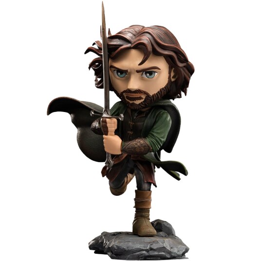 Iron Studios MiniCo Aragorn Figur fra Ringenes Herre med Andúril