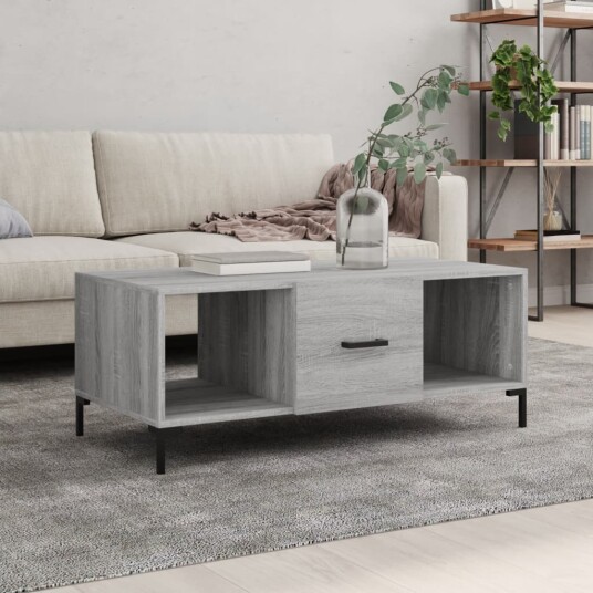 Salongbord grå sonoma 102x50x40 cm konstruert tre 8720845427672