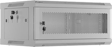 Lanberg Wf01 Series Rack Skap Veggmonterbar Grå Ral 7035 4U 19"