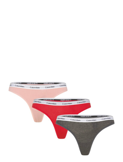 Calvin Klein Thong 3Pk - Multi/patterned - L