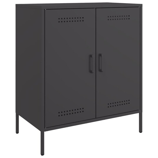 Skjenk svart 68x39x79 cm stål 8721102389382