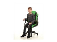 Gear4U Junior Hero - Stol - armlener - tipping - roterende - svart, grønn Gear4U Junior Hero - Stol - armlener - tipping - roterende - svart, grønn