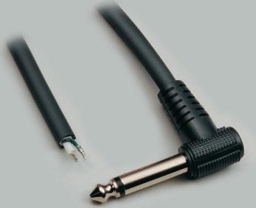 Bkl Electronic 1101059 6.35Mm Hankjønn 1,8 M Sort