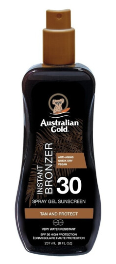 Australian Gold Spray Gel Sunscreen With Instant Bronzer SPF30 23