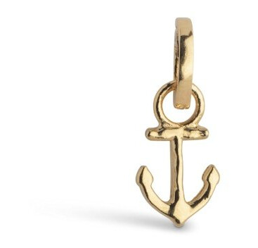Enamel Copenhagen Steady Anchor Charm Forgylt Sølv Sterling 925 