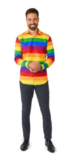 Boland Traciks Regnbue Skjorte OBMS-1002-S
