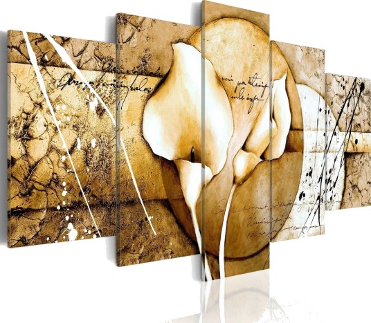Bilde The Secret Of Calla Lily Beige 100x50 Artgeist sp. z o. o.