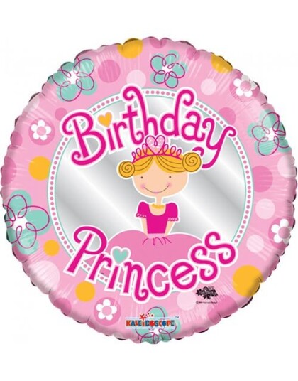 Birthday Princess Folieballong 46 cm Birthday Princess Folieballong 46 cm