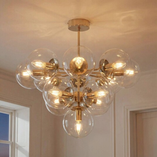 Taklampe Zumba Domiluce dimbar Messing / gull Stue / spisestue Metall Moderne Flerhodet takbelysning