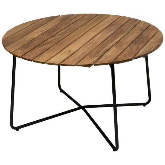 Grythyttan Stålmöbler Grythyttan Stålmöbler 9A Bord Ø100 cm Ubehandlet Eik / Sort