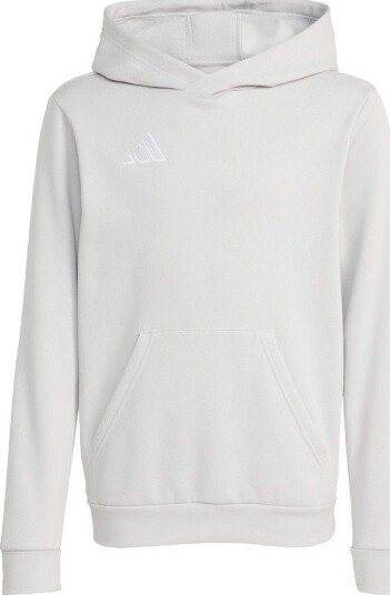 adidas Hettegenser Entrada 26 Lysegrå/Hvit Barn størrelse 140 cm